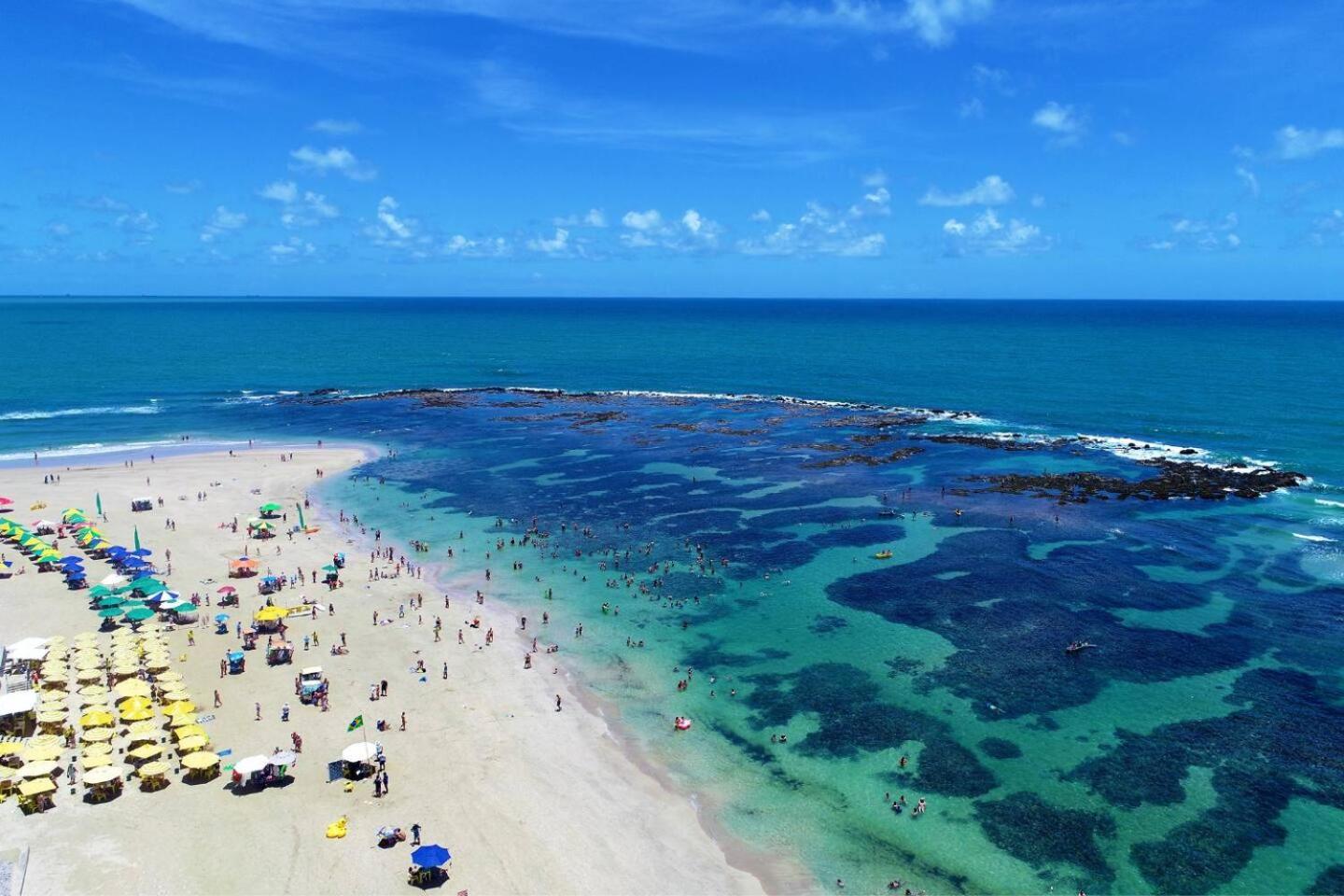Studio Em Porto De Galinhas - Vista P Piscina Eksteriør billede
